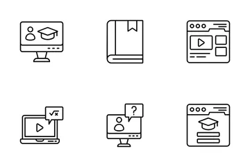 Online Education Icon Pack