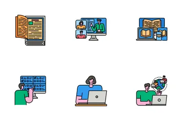 Online Education Icon Pack