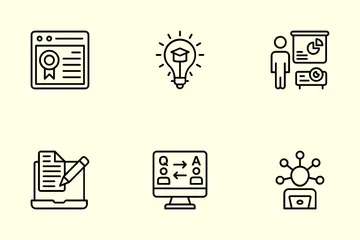 Online Education Icon Pack