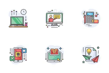 Online Education Icon Pack