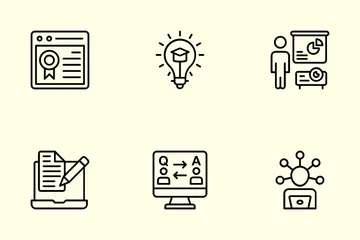 Online Education Icon Pack