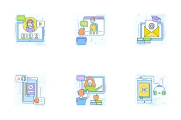Online Education Icon Pack
