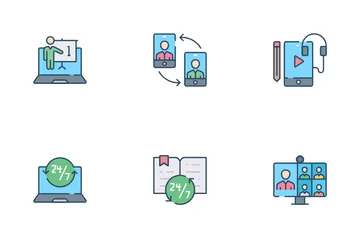 Online Education Icon Pack