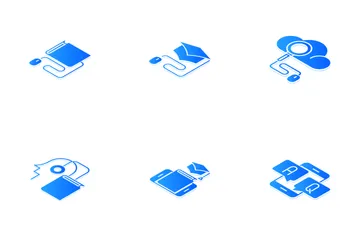 Online Education Isometric Icon Pack