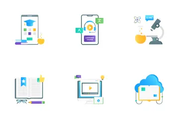 Online Education & Knowledge Icon Pack