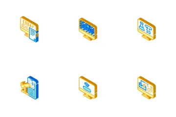 Online Education Learning Lesson Icon Pack