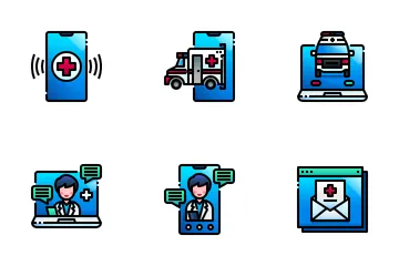 Online Healthcare Icon Pack