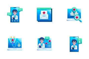 Online Healthcare Icon Pack