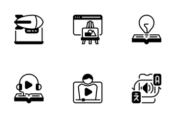 Online Learning Icon Pack