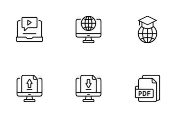 Online Learning Icon Pack
