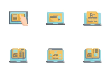 Online  Learning Icon Pack