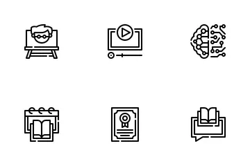 Online Learning Icon Pack