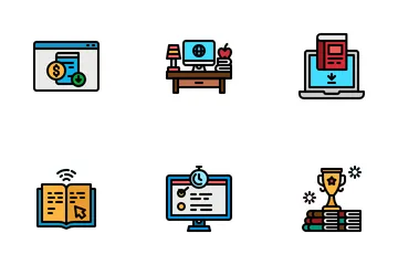 Online Learning Icon Pack