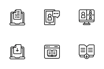 Online Learning Icon Pack