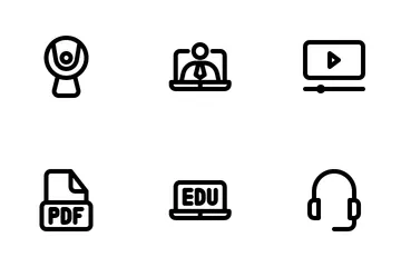 Online Learning Icon Pack