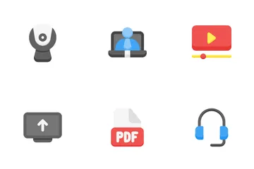 Online Learning Icon Pack