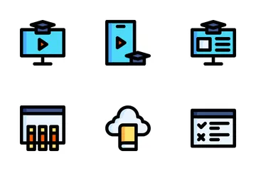 Online Learning Icon Pack