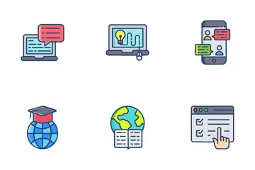 Online Learning Icon Pack