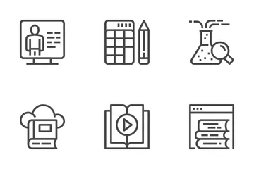 Online Learning Icon Pack