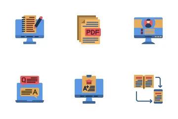 Online Learning Icon Pack