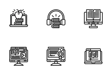 Online Learning Icon Pack