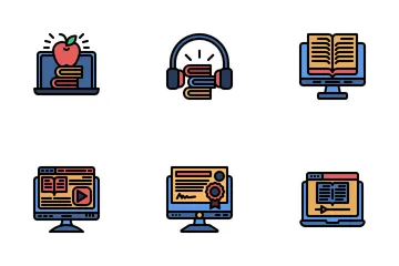 Online Learning Icon Pack