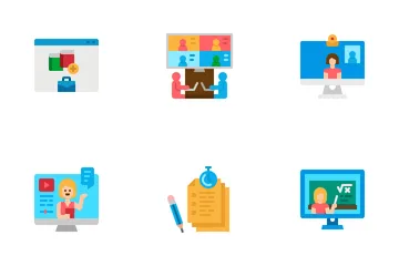 Online Learning Icon Pack