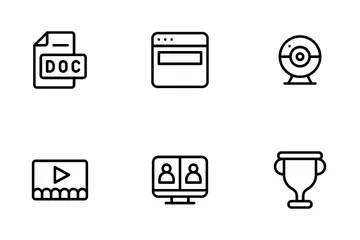 Online Learning Icon Pack