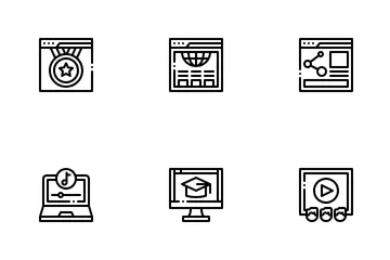 Online Learning Icon Pack