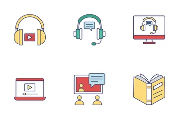 Online Learning Icon Pack