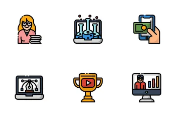 Online Learning Icon Pack