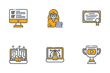 Online Learning Icon Pack