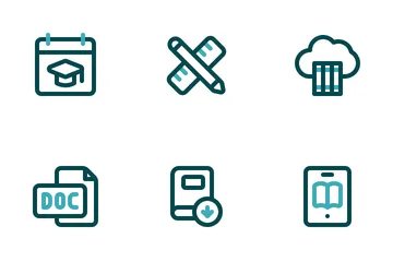 Online Learning Icon Pack