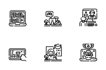 Online Learning Icon Pack