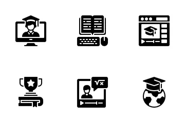 Online Learning Icon Pack