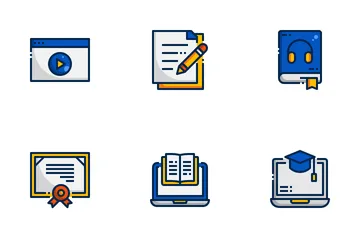 Online Learning Icon Pack