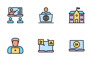 Online Learning Icon Pack