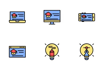 Online Learning Icon Pack