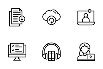 Online Learning Icon Pack