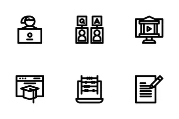 Online Learning Icon Pack