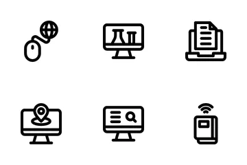 Online Learning Icon Pack