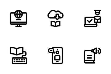 Online Learning Icon Pack