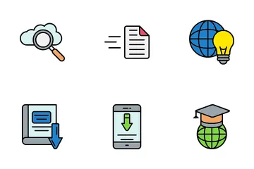 Online Learning Icon Pack