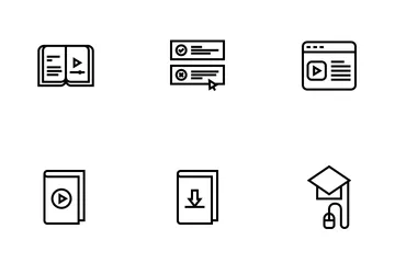 Online Learning Icon Pack