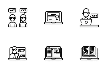 Online Learning Icon Pack