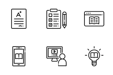 Online Learning Icon Pack