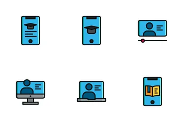 Online Learning Icon Pack