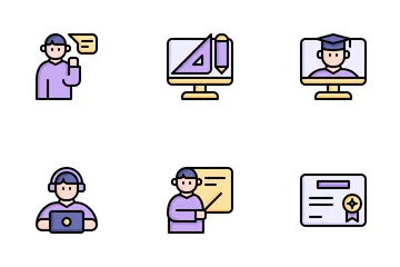 Online Learning Icon Pack