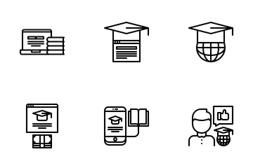 Online Learning Icon Pack