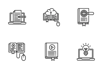 Online Learning Icon Pack